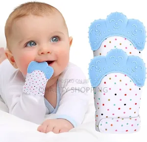 Silicone Baby Teething Mitten Baby Glove With Nibbler የድድ ማከኪያ