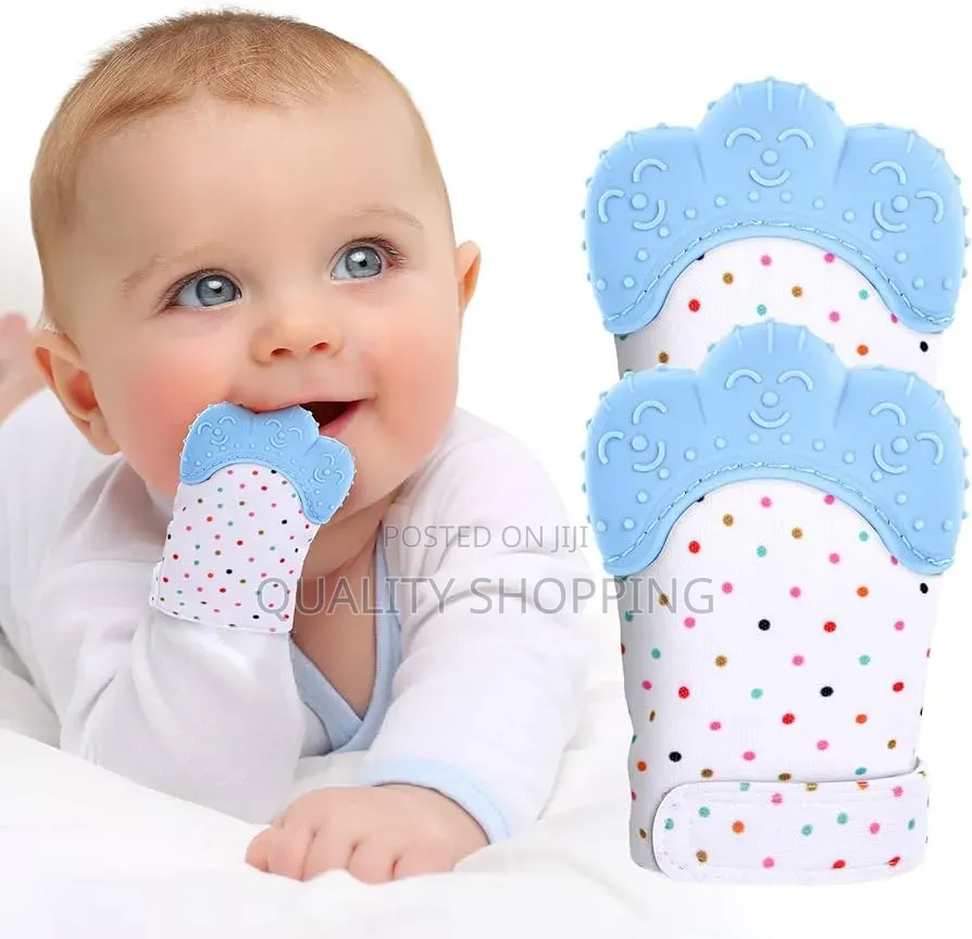 Silicone Baby Teething Mitten Baby Glove With Nibbler የድድ ማከኪያ