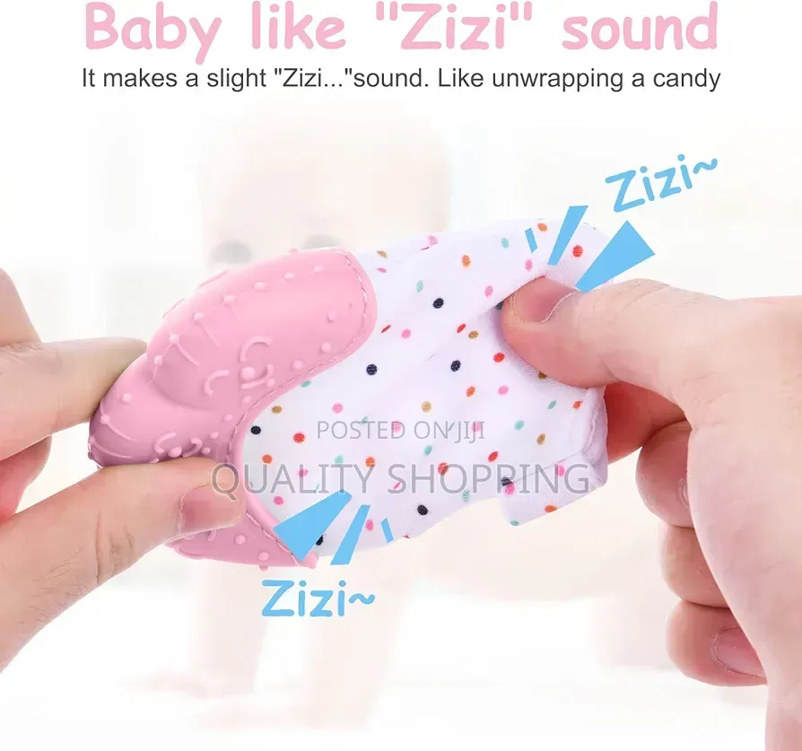 Silicone Baby Teething Mitten Baby Glove With Nibbler የድድ ማከኪያ