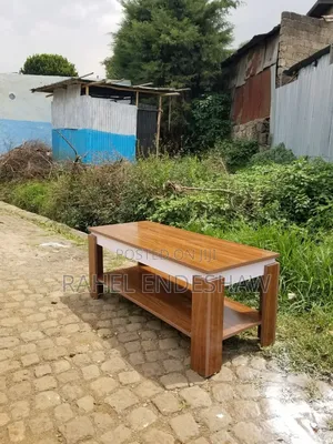 Brown Laminated Sofa Table