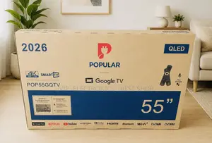 Popular 55 Inch Tv Qled Smart Google Tv – Pop55gqtv (2026 Model)