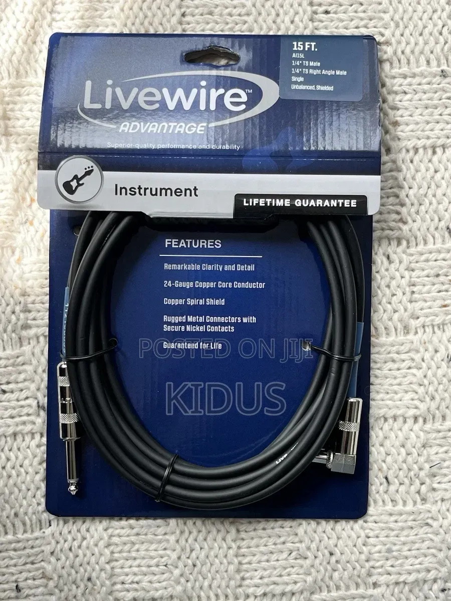 Live Wire Advantage Instrument Cable Straight From Usa