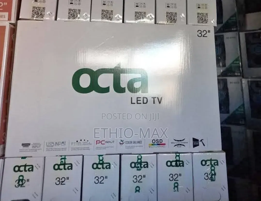Octa Tv 32" Led Tv Double Glass Tv New 2026