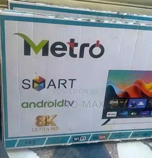 Metro Tv 43" Smart Android Tv Double Glass Tv New Arrival