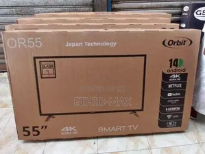 Orbit Tv 55" Smart Android Tv Double Glass Tv Ultra Hd Japan Tech