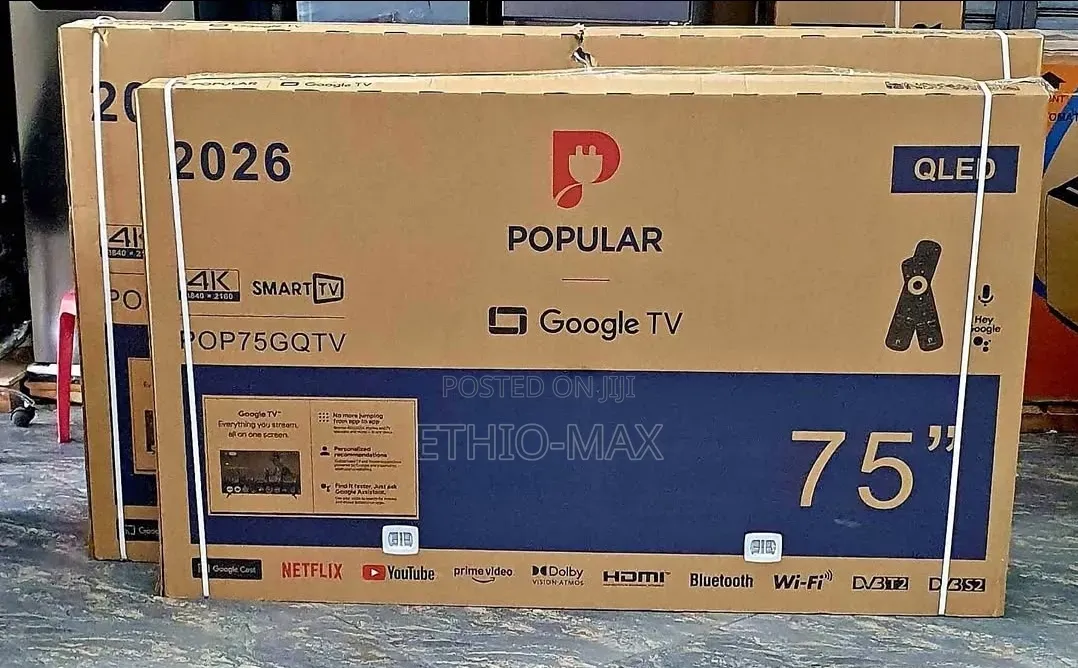 Popular 75” Smart Google Tv – Qled | New 2026 Model