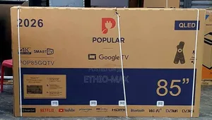 Popular 85” Smart Google Tv – Qled | New 2026 Model 3 Year Warranty