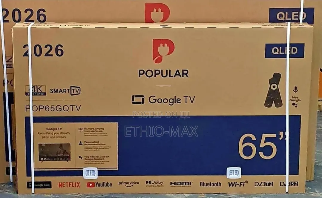 Popular 65” Smart Google Tv – Qled | New 2026 Model