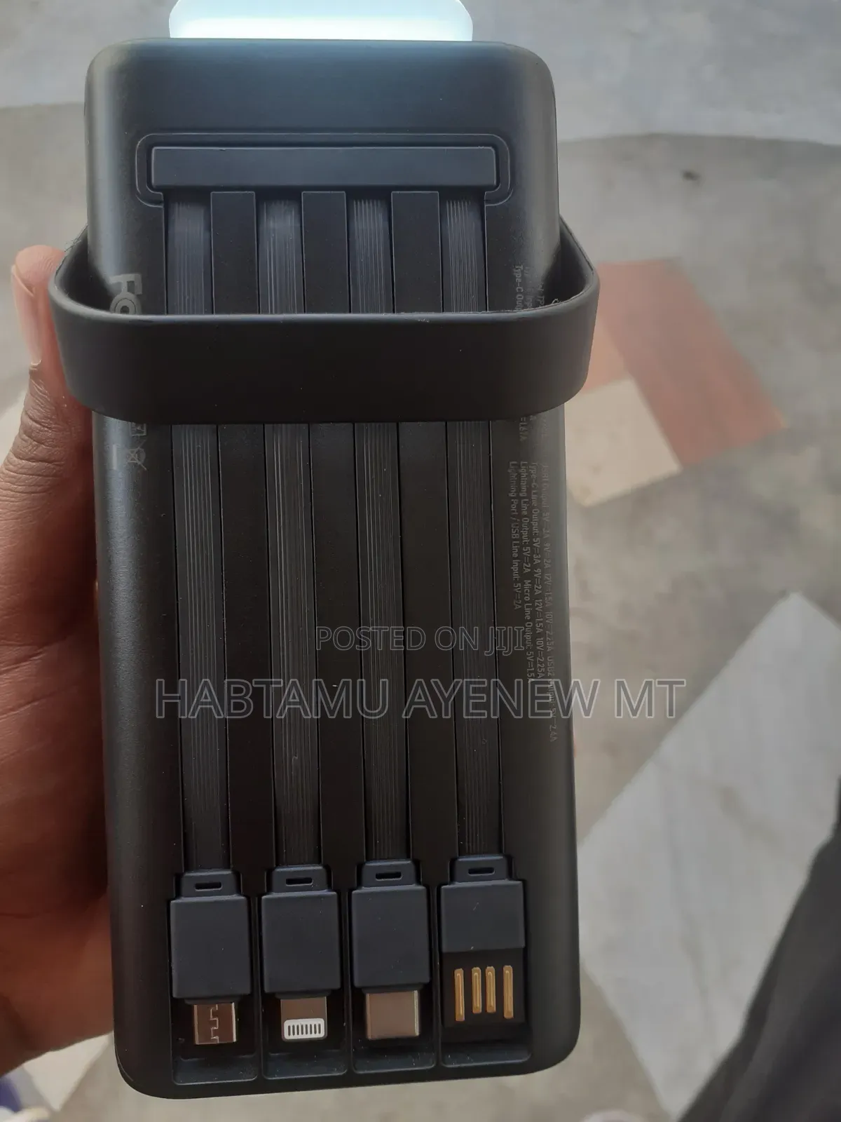 ከ 12 ስልክ በላይ መሙላት የሚችል ፓወር ባንክ T-max 60,000 Mah Power Bank