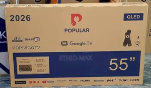 Popular 55” Smart Google Tv – Qled | New 2026 Model