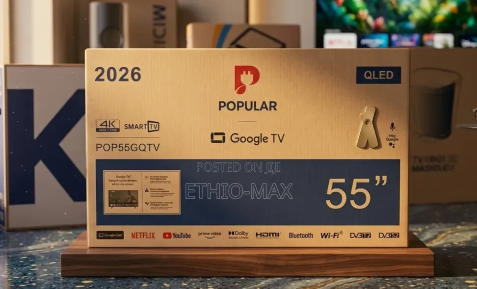 Popular 55” Smart Google Tv – Qled | New 2026 Model