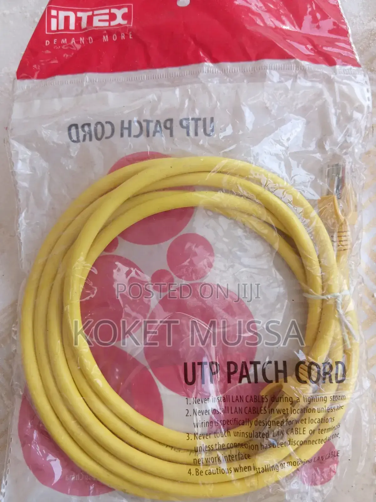 Brand New Intex Utp Ethernet Patch Cords(2m)