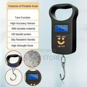 Portable Digital Electric Luggage Scale 50 Kg ዘመናዊ ሚዛን