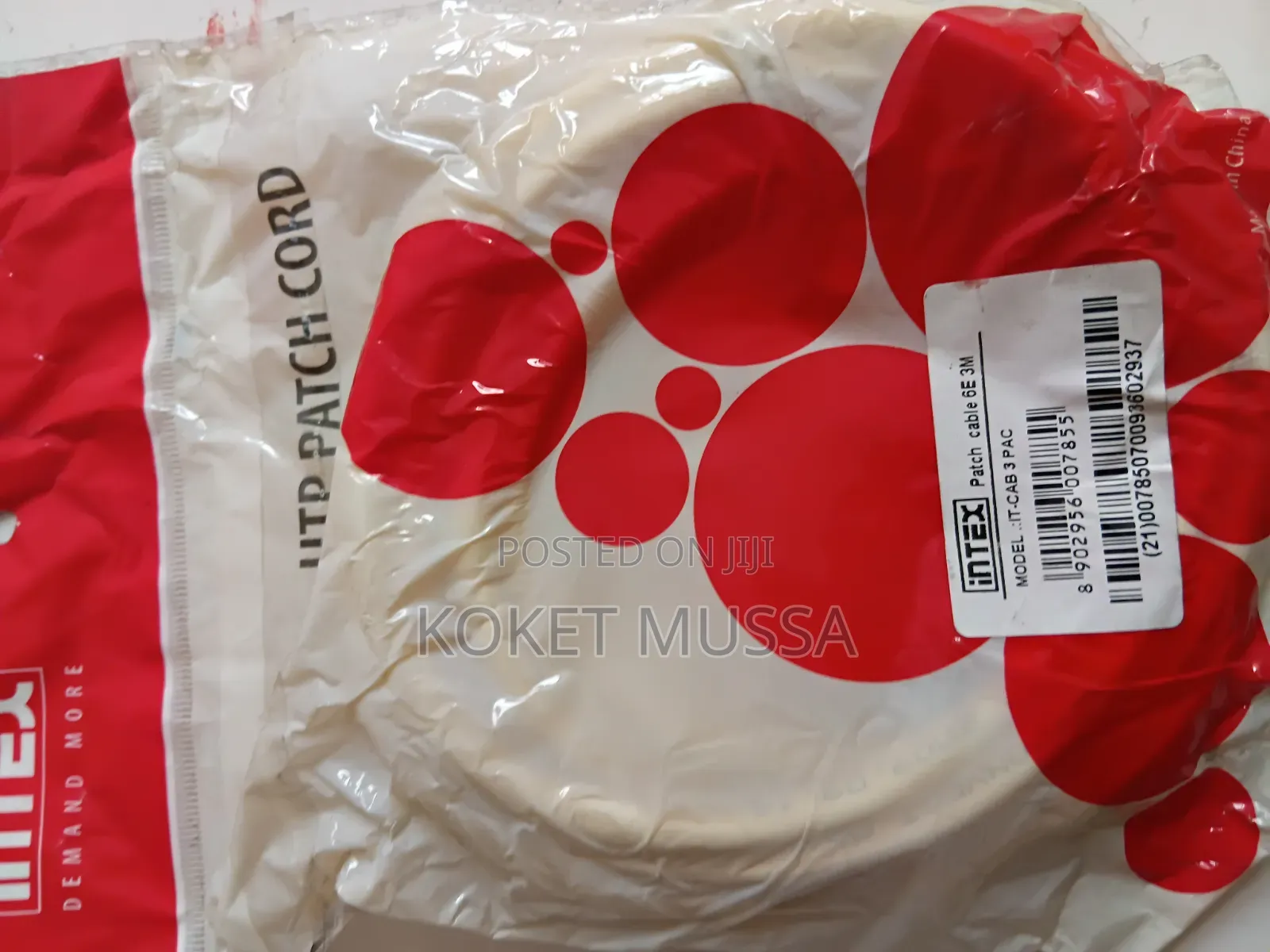 Brand New Intex Utp Ethernet Patch Cords 3m