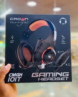 Crown Micro Gaming Headset With Mic - CMGH 101t - New