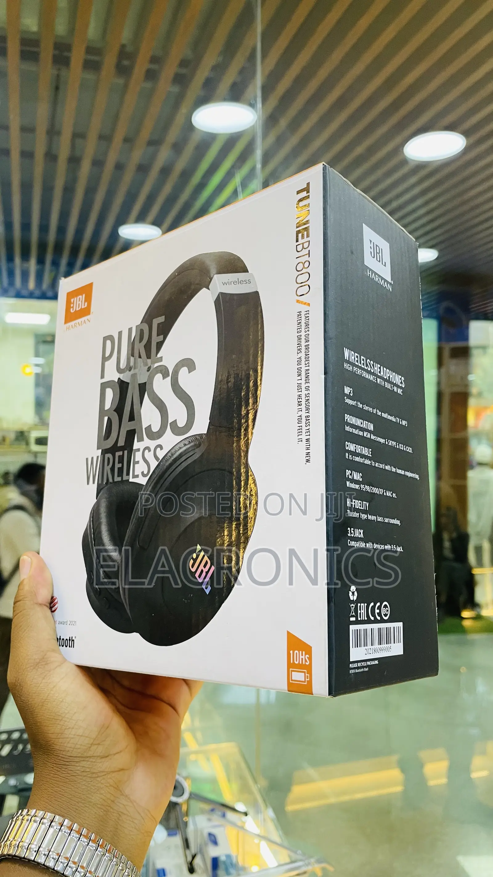 JBL Tune Bt800 Wireless Headphones - Pure Bass - New