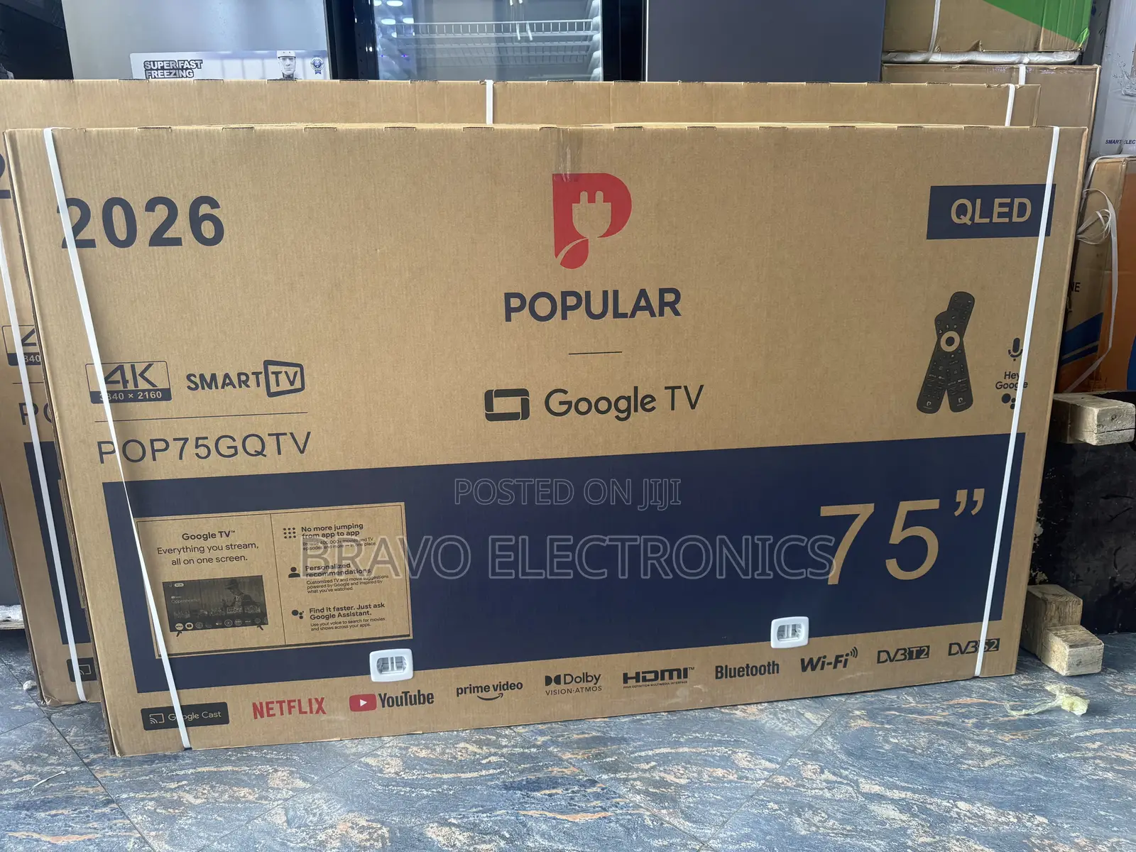 Popular 75" Class Pop75gqtv Qled Uhd Smart Google Tv (2026 Model)