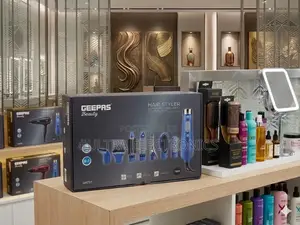 Geepas 8-in-1 Hair Styler Kit Featuring Multiple Styling Attachments