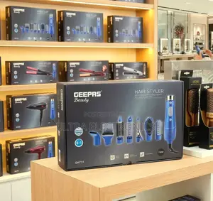 የፀጉር ማበጠሪያ አና መተኩሻ Geepas Beauty 8-in-1 Hair Styler Set,