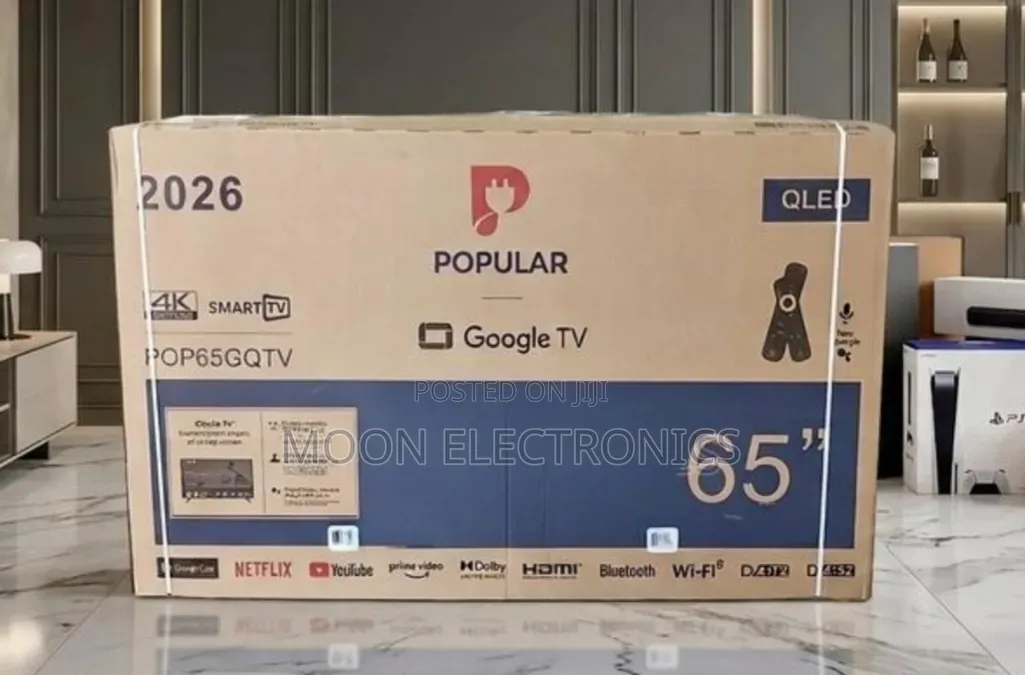 Popular 65” Smart Google Tv – Qled | New 2026 Model