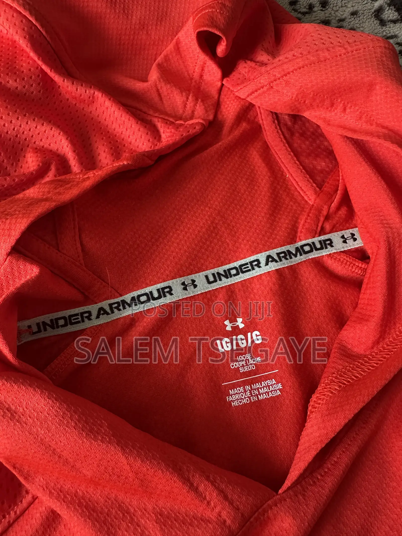 Red Under Armour Men's Ua Mesh Sport Sleeveless Hoodie.