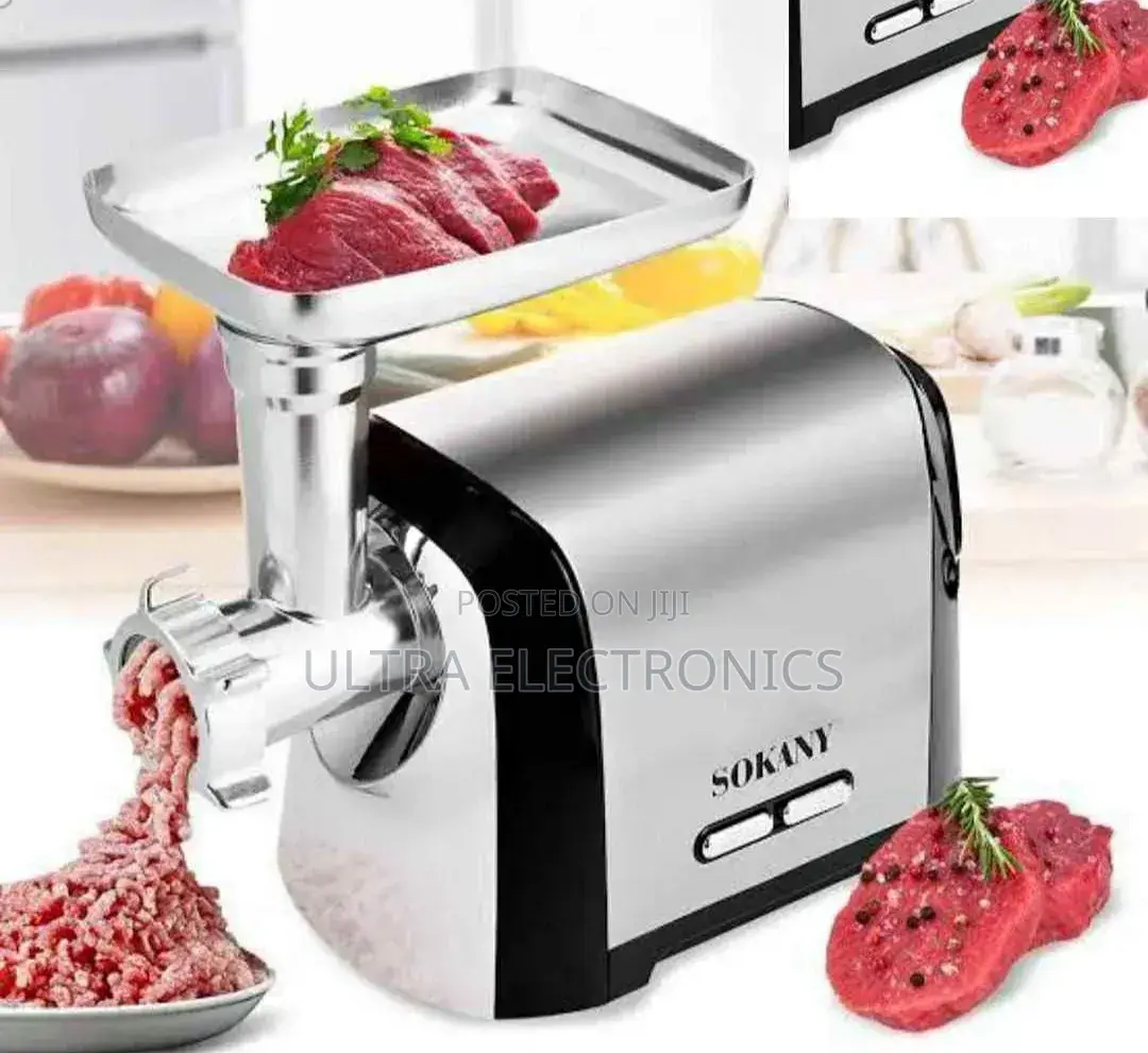 Sokany Electric Meat Grinder, Often Featuring High-Performance Copper
