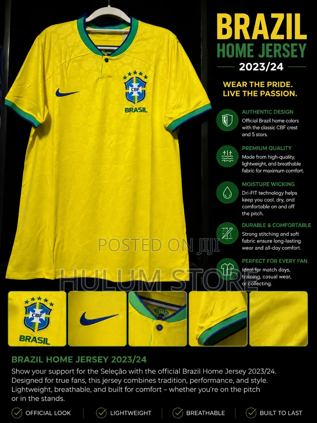 Brazil Football Jersey – Premium Quality