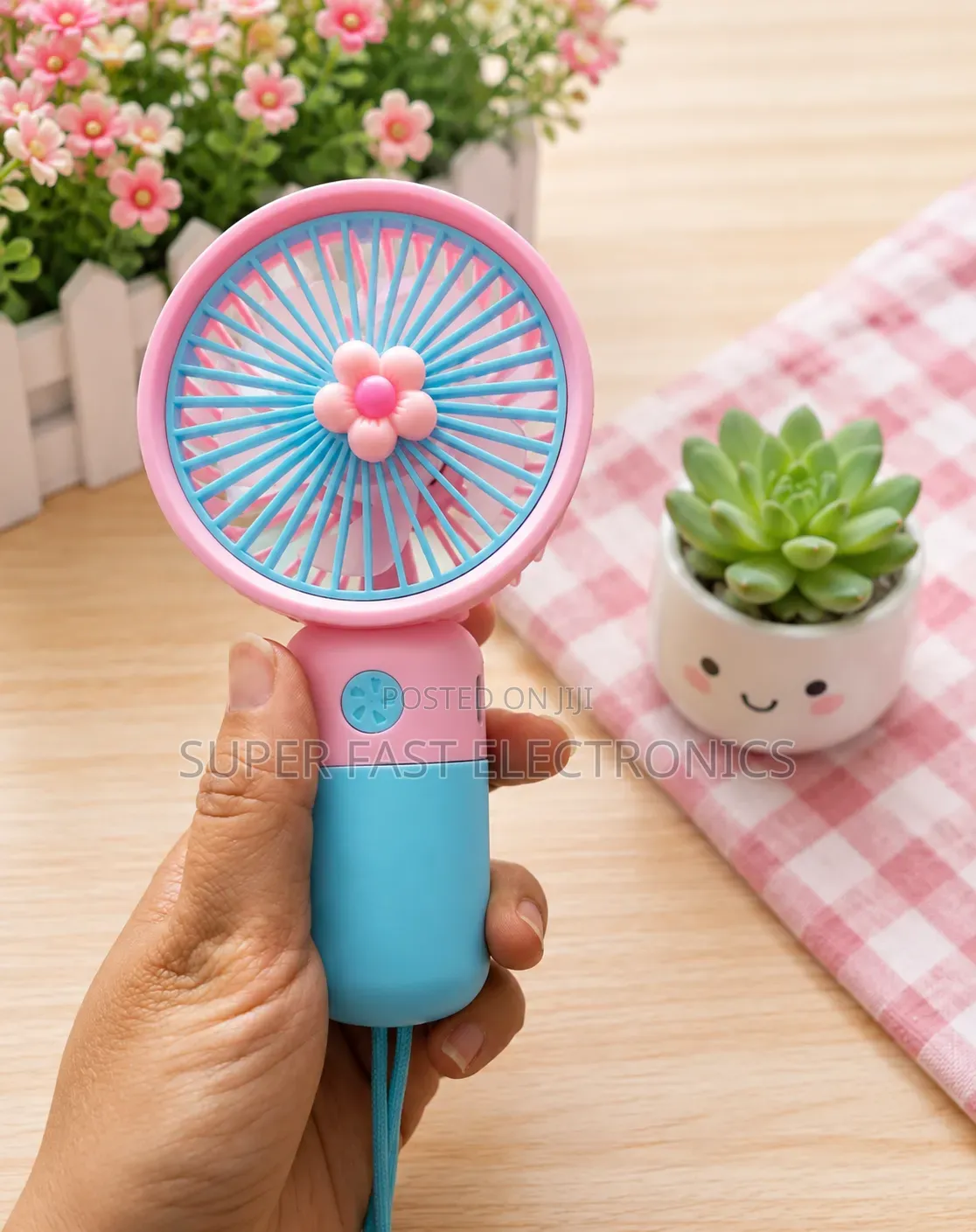 Portable Mini Handheld Fan Cute Rechargeable Cooling Fan