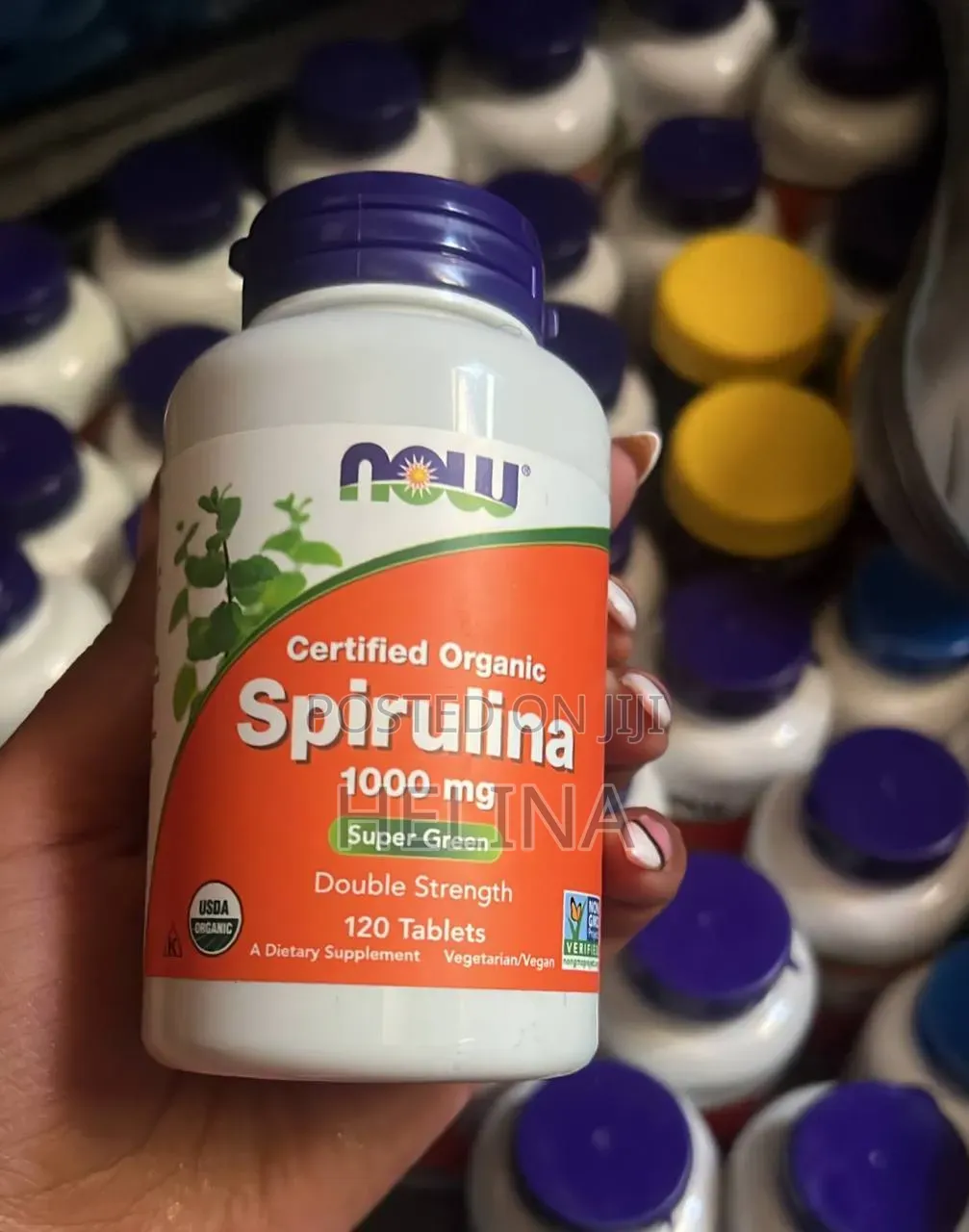 Certified Organic Super Green Spirulina 1000mg 120 Tablets From Usa