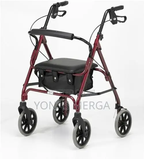 Walker With Seat兕血rollator 4 Wheel Elite Push Down Brake