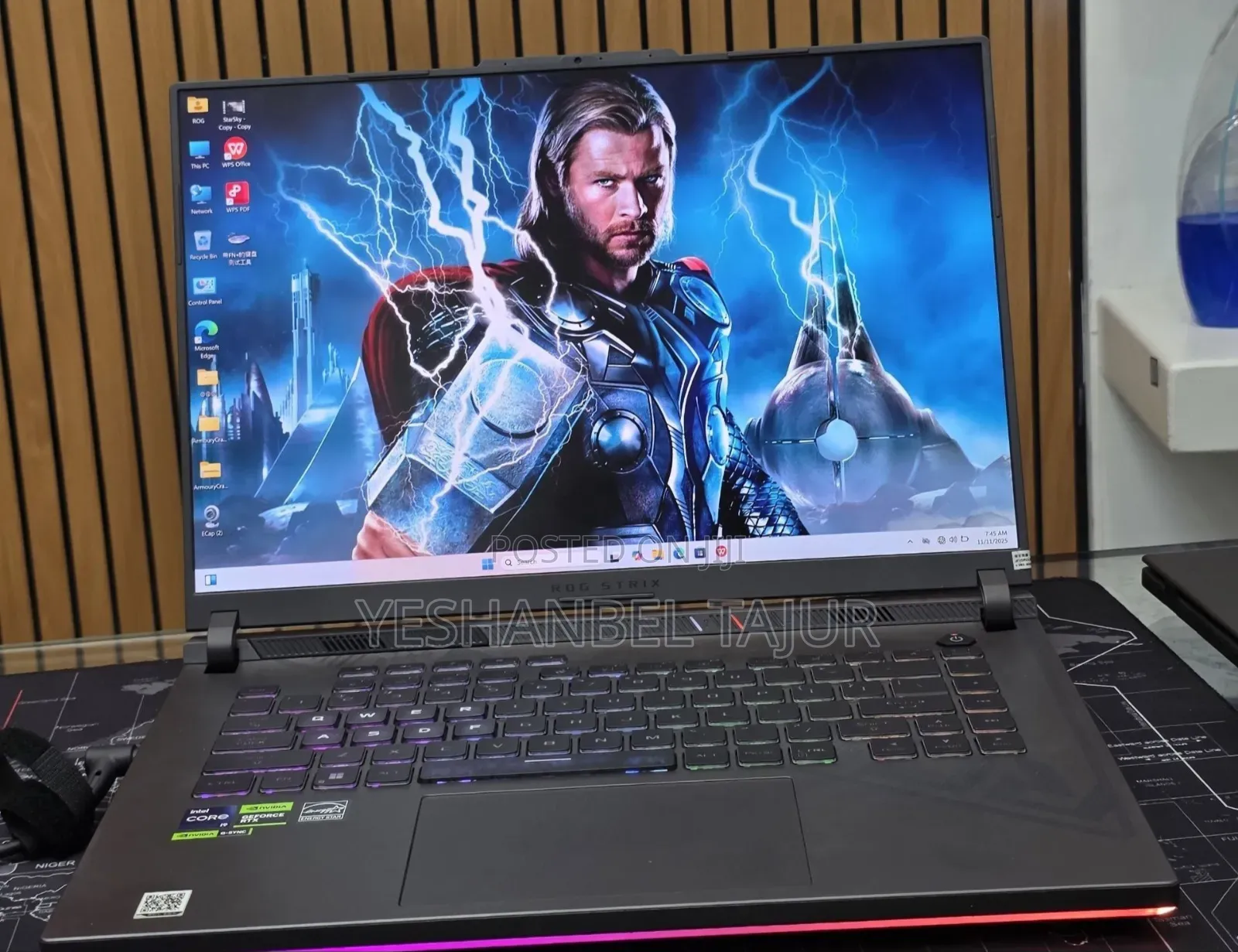 New Laptop Asus ROG Strix G16 G614 16GB Intel Core i9 SSD 1T