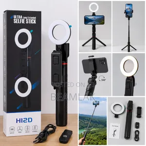 Hi2d Ultra Long Selfie Stick With Ring Light