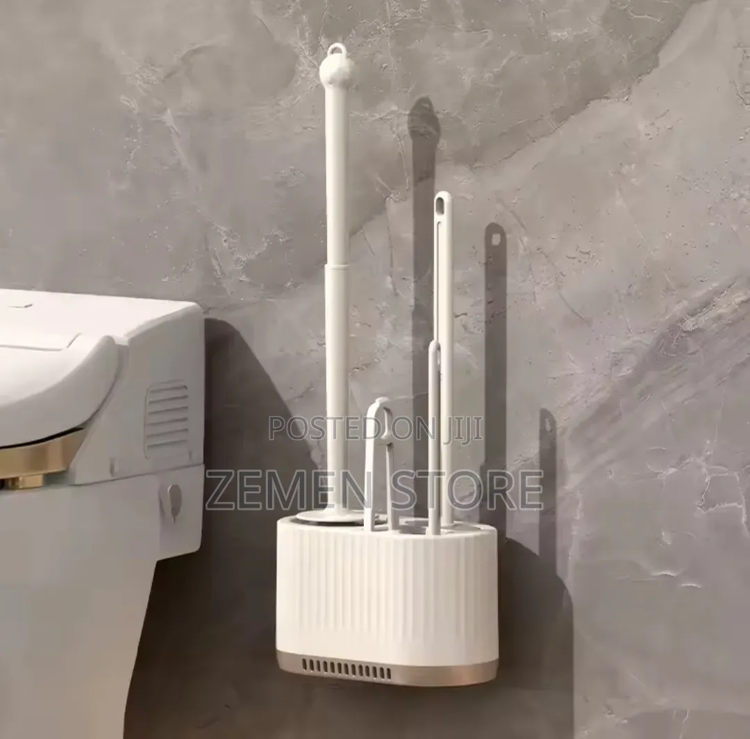 ባለ 3 በ 1 የሽንት ቤት ማፅጃ ብሩሽ ስብስብ | 3 In 1 Toilet Brush Set With Holder