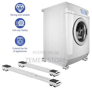 ተለጣጭ የፍሪጅ እና ማሽን ማስቀመጫ | Adjustable Stand For Fridge Washing Machine