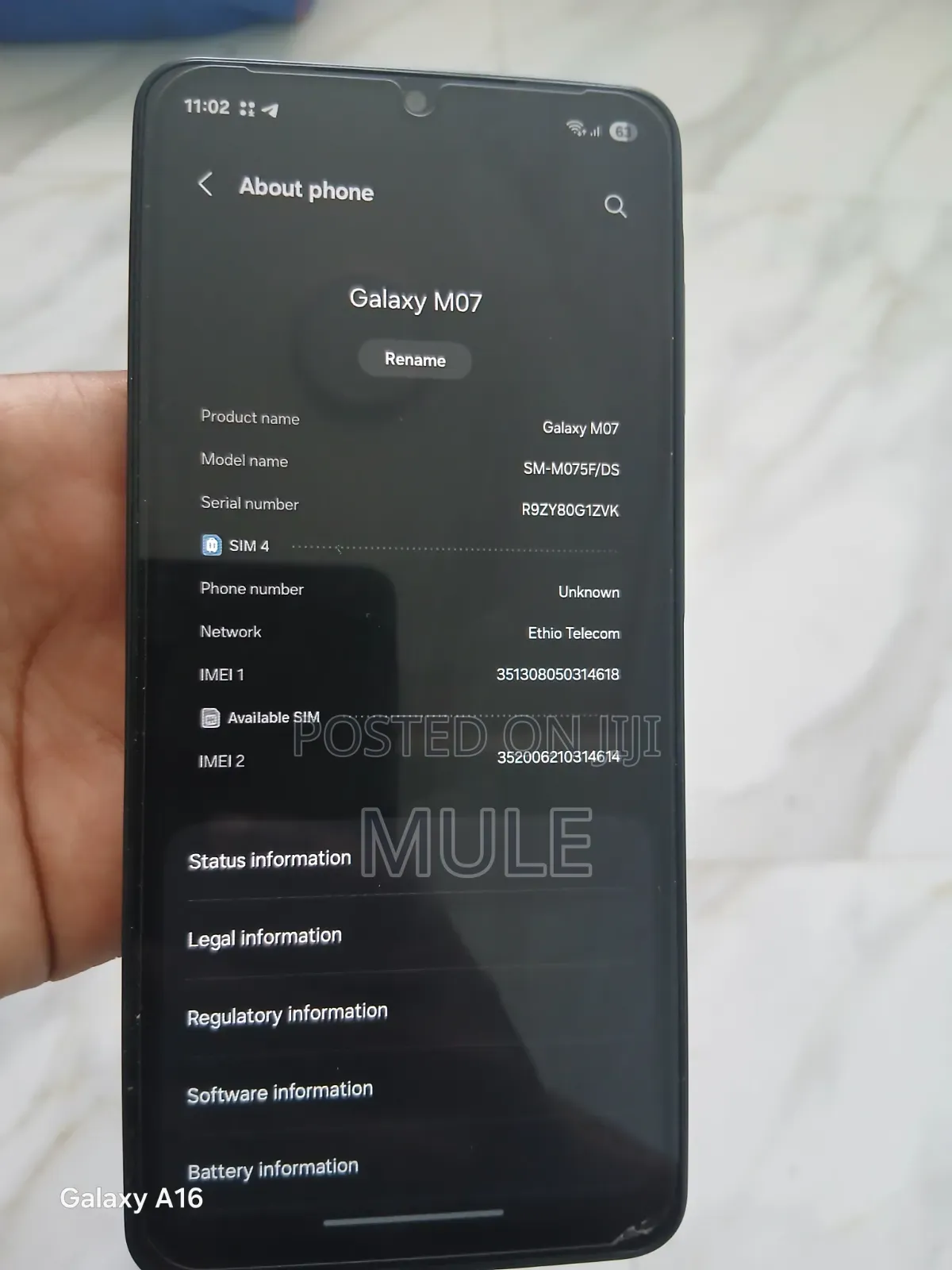 New Samsung Galaxy M07 64 GB Black