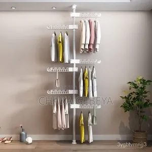 ዘመናዊ የልብስ መስቀያ - Pressure-Mounted, Heavy-Duty, Easy Install