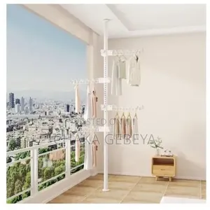 ዘመናዊ የልብስ መስቀያ - Pressure-Mounted, Heavy-Duty, Easy Install