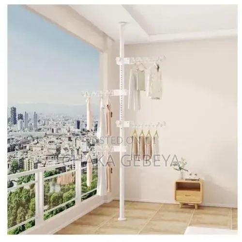 ዘመናዊ የልብስ መስቀያ - Pressure-Mounted, Heavy-Duty, Easy Install