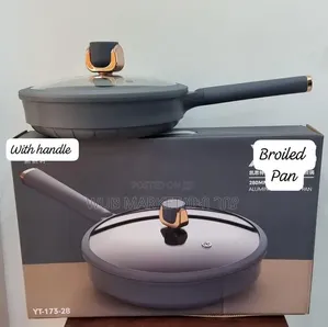 Aluminium Broiled Pan Set-ባለ ክዳን የማይዝ መጥበሻ