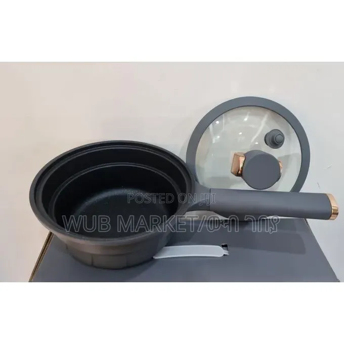 Aluminium Broiled Pan Set-ባለ ክዳን የማይዝ መጥበሻ