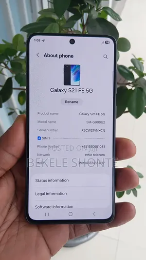 New Samsung Galaxy S21 FE 5G 128 GB Black