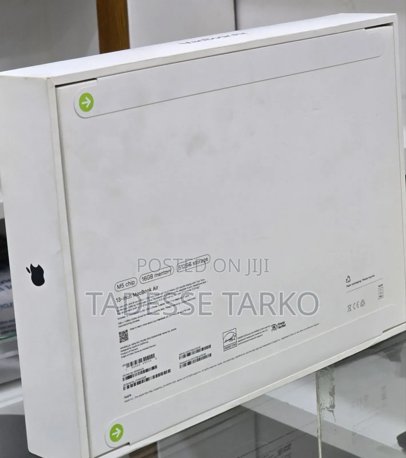 New Laptop Apple MacBook Air 2026 M5 13-inch 16GB Apple M5 SSD 512GB