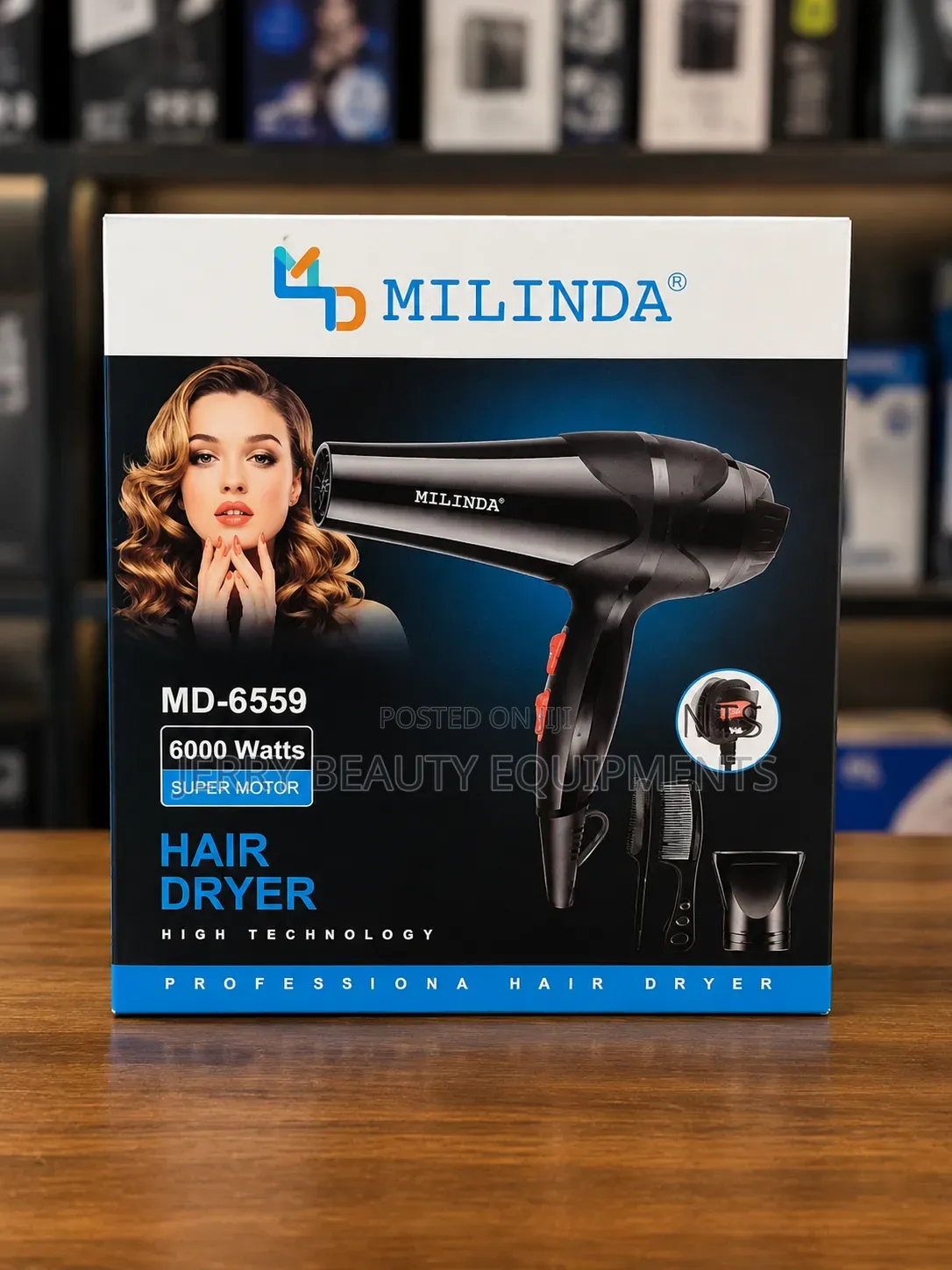 Milinda 6559 Professional Hairdryer