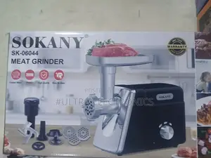 Boma Electric Meat Grinder Featuring A Stainless Steel Head And Black