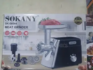 Boma Electric Meat Grinder Featuring A Stainless Steel Head And Black