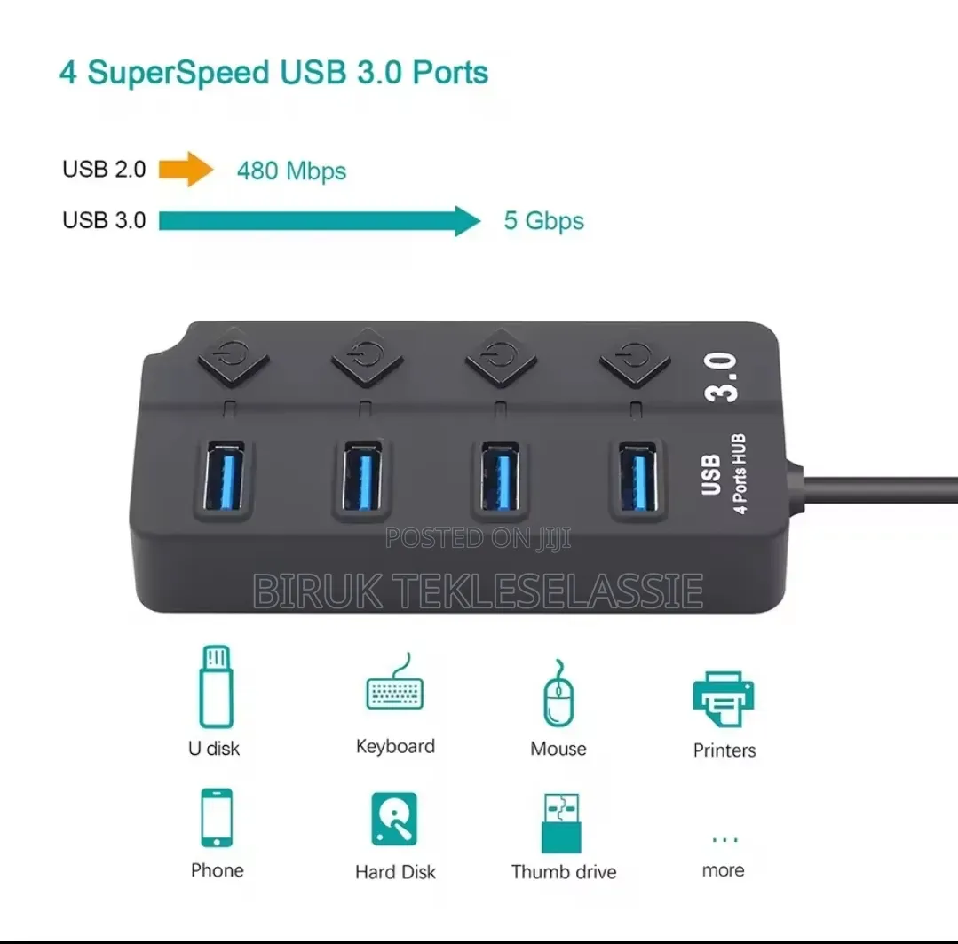 Usb Hub Ports Usb 3.0 Hub Splitter