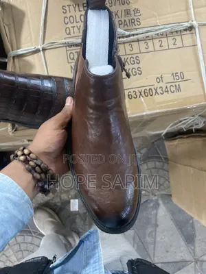 Brown Leather Chelsea Boots
