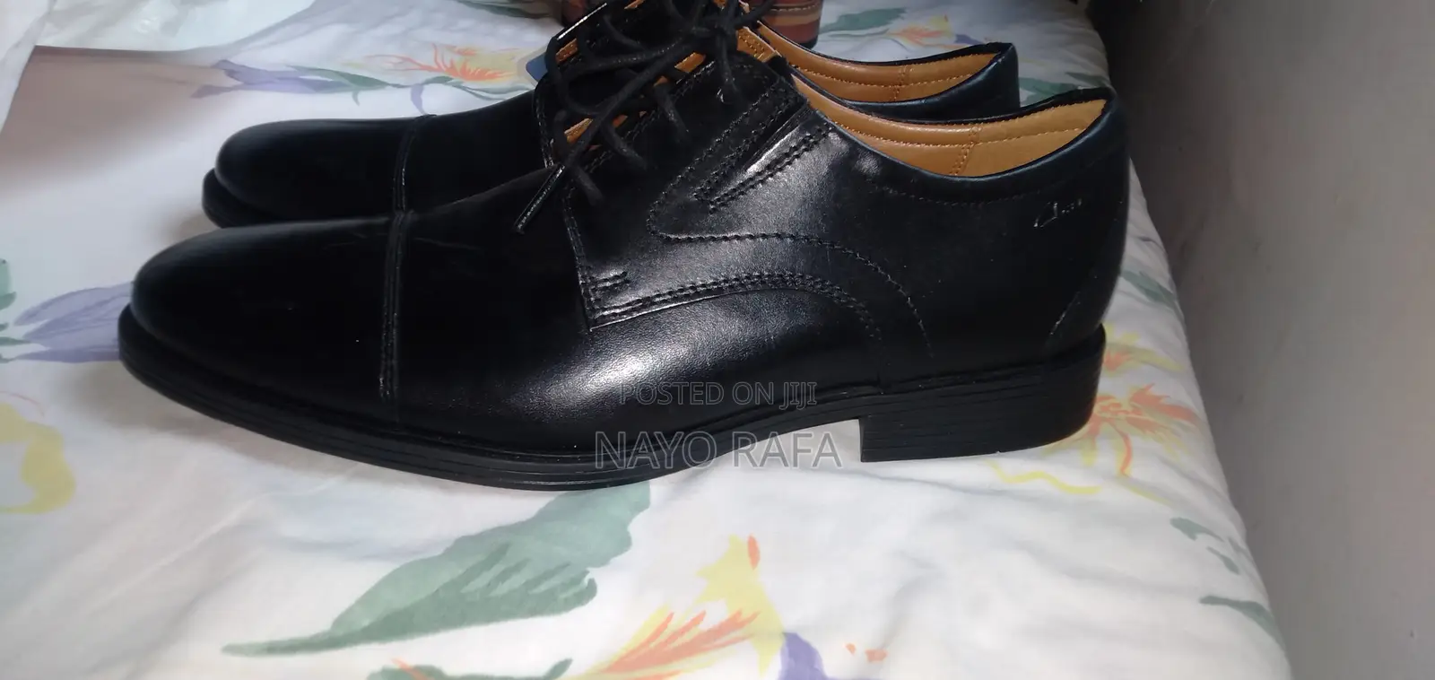 Clarks Collection Men's Cap - Toe Oxford | Black Leather