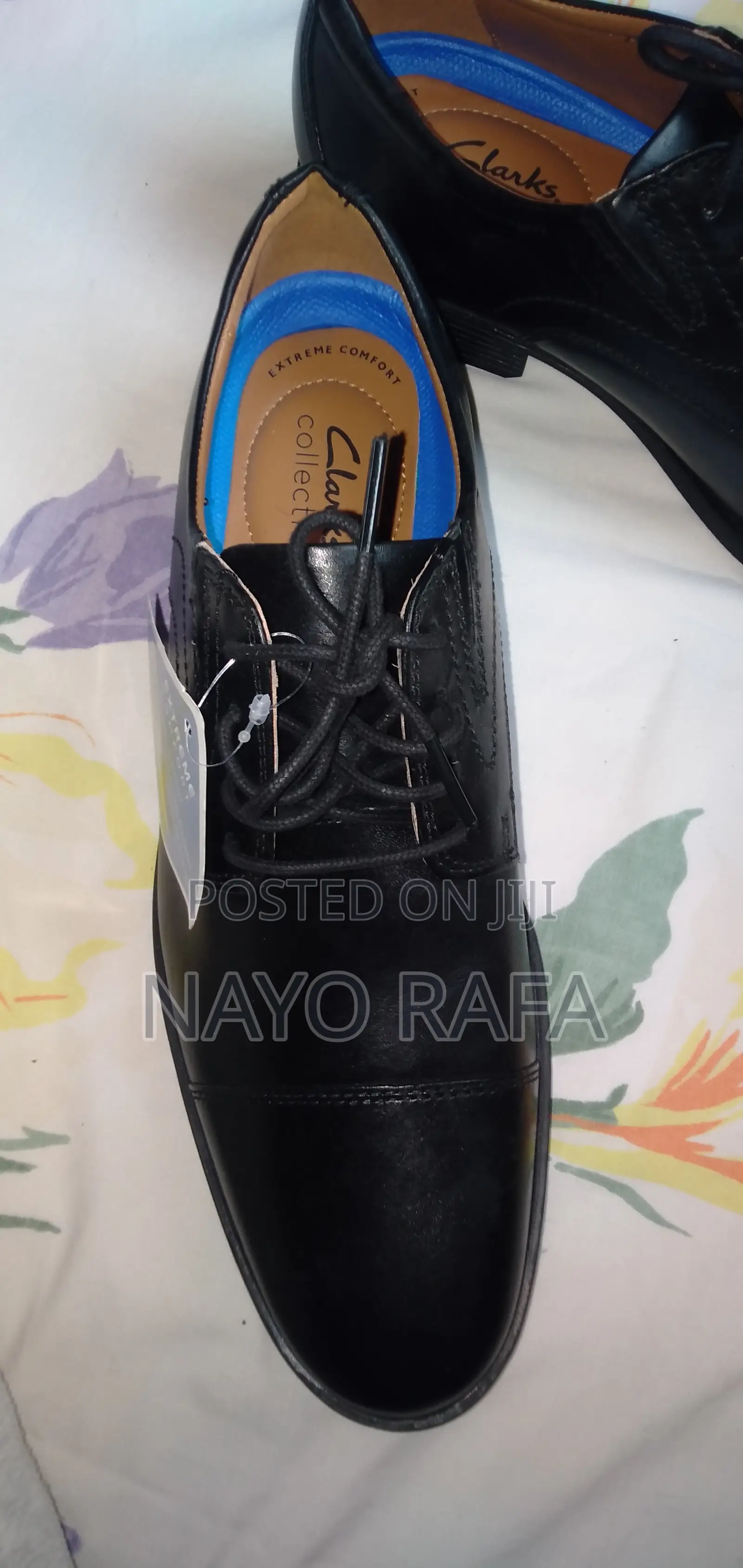 Clarks Collection Men's Cap - Toe Oxford | Black Leather