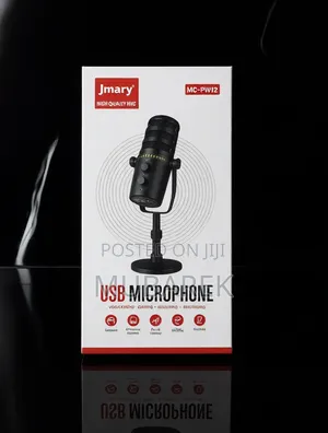 Jmary Mc-Pw12 ዩኤስቢ ማይክሮፎን ለዩቲዩብ ቪዲዮዎች